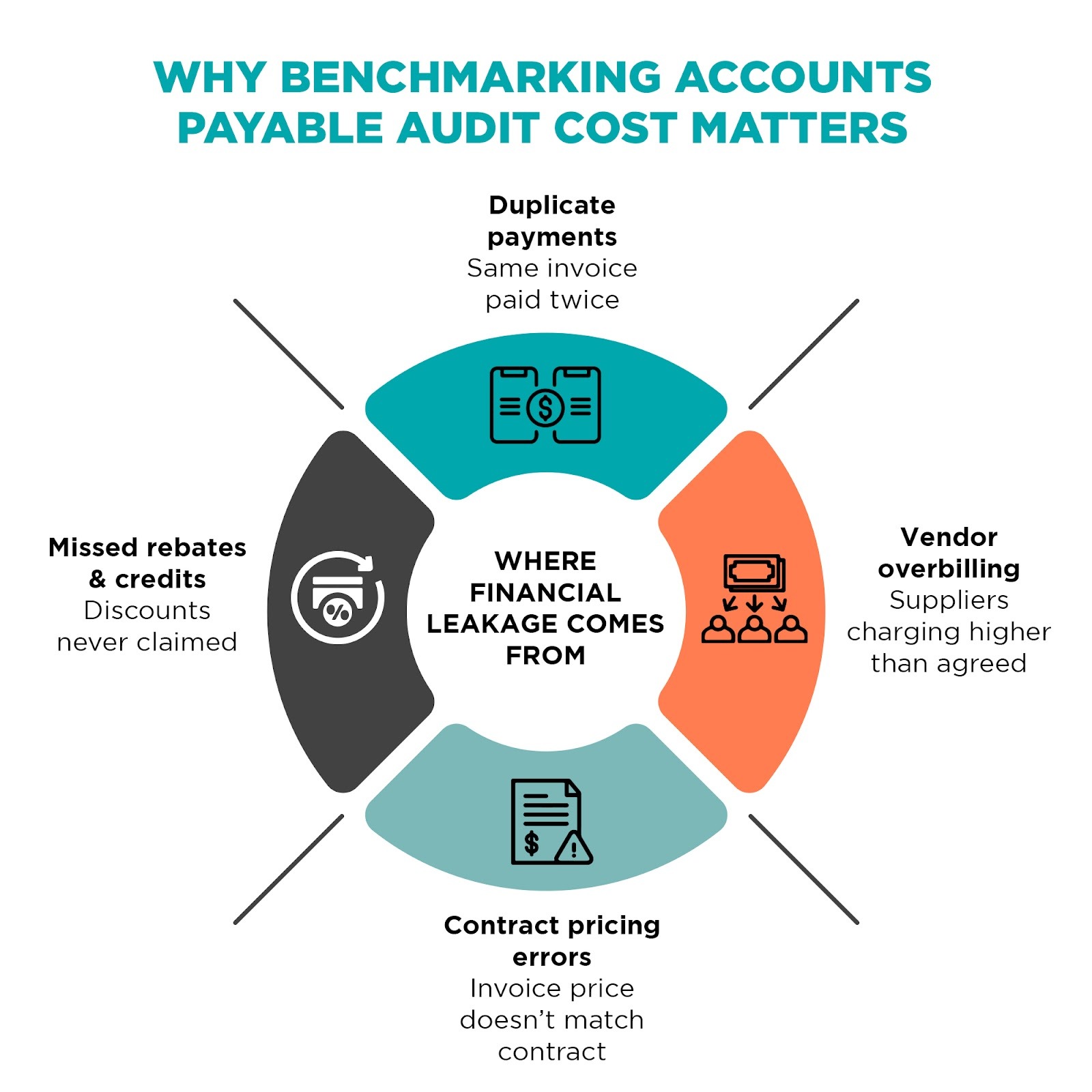 Finance leader benchmarking accounts payable audit costs against industry standards